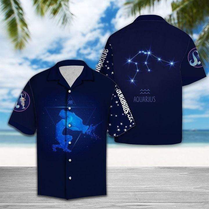 Felacia [Hawaii Shirt] Aquarius Horoscope Zodiac Hawaiian Shirt Birthday Gifts-ZX1267